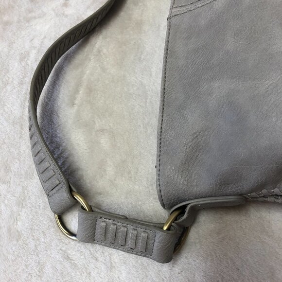 ANTIK Kraft Grey Stitched Hobo Purse - Picture 5 of 16